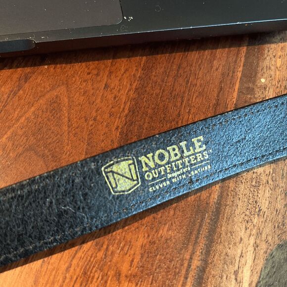 Noble Outfitters x Clever with Leather Black Belt 1โ Snap Buckle M - Picture 4 of 10